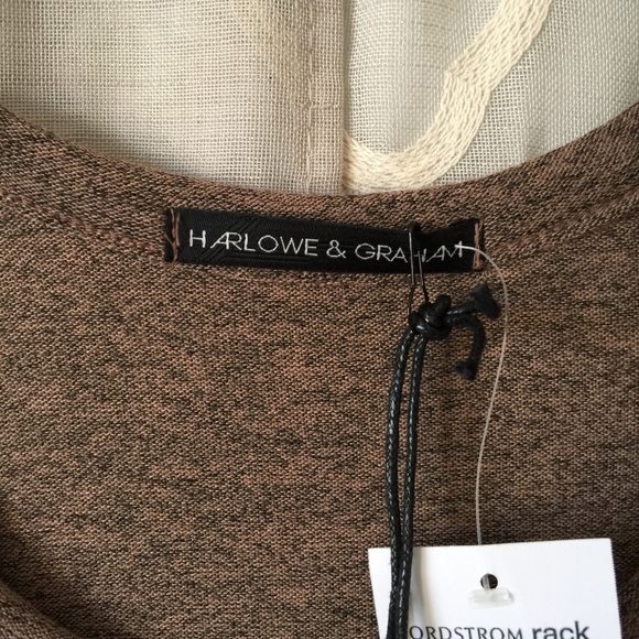 FINAL $ NEW HARLOWE & GRAHAM BROWN/MOCHA TOP - Picture 5 of 8